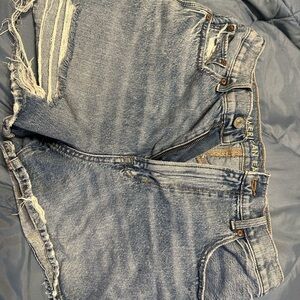 American Eagle Women's Blue Denim Shorts